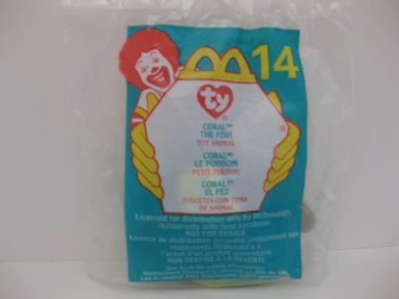 2000 McDonalds - #14 Coral (SEALED) - Teenie Beanie